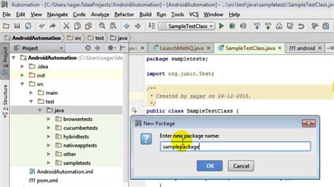 intellij create test package|how to create test folder in intellij.